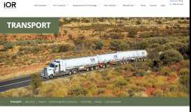 
							         Transport - IOR Petroleum | Fuelling Australia								  
							    