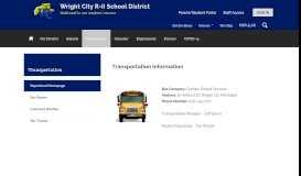 
							         Transportation / Department Homepage - Wright City R-II School District								  
							    