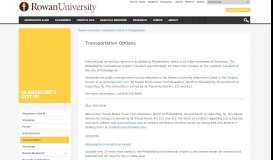 
							         Transportation | Glassboro | Rowan University								  
							    