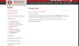 
							         Transportation - Hilton Central School District								  
							    