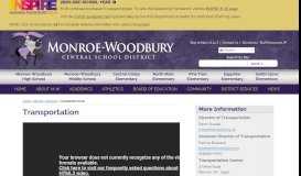 
							         Transportation | Monroe-Woodbury Central School District, Central ...								  
							    
