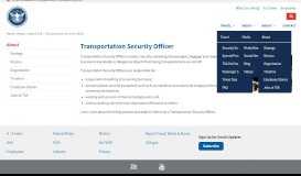 
							         Transportation Security Officer | Transportation Security Administration								  
							    