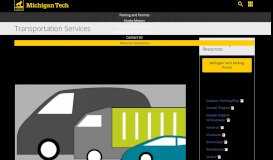 
							         Transportation Services | Michigan Technological University								  
							    
