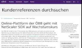 
							         Transportation Solutions - ÖBB - Case Study - Citrix								  
							    