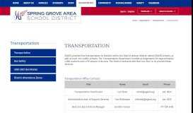 
							         Transportation / Transportation - Spring Grove Area School District								  
							    