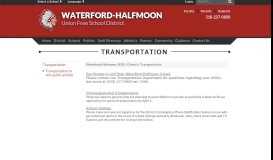 
							         Transportation - Waterford-Halfmoon UFSD								  
							    