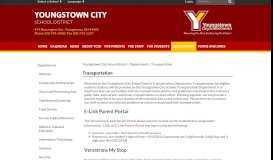 
							         Transportation - Youngstown City School District								  
							    