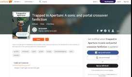 
							         Trapped In Aperture: A sonic and portal crossover fanfiction - Ely ...								  
							    