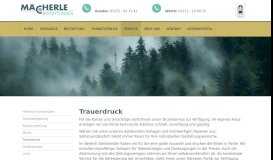 
							         Trauerdruck - Service | Mächerle Bestattungen GmbH - in Wörth ...								  
							    