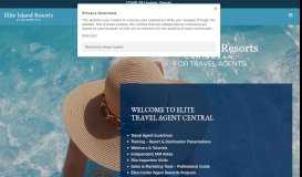 
							         Travel Agent FAMs - Elite Island Resorts								  
							    
