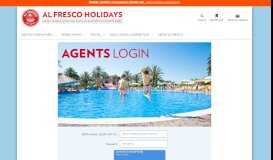 
							         Travel Agent Login | Al Fresco Holidays								  
							    