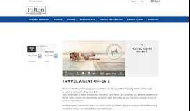 
							         travel agent offer 1 - Hilton Honors								  
							    