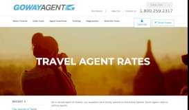 
							         Travel Agent Rates - Goway Agent								  
							    