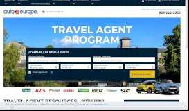 
							         Travel Agents | Partner with the Best in Car Rentals - Auto Europe								  
							    