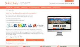 
							         Travel Agents - Select Italy Travel Agents Portal								  
							    