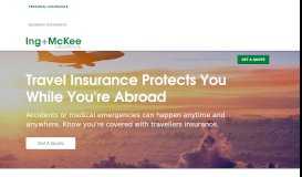 
							         Travel | Ing & McKee: Alberta Insurance Brokers								  
							    