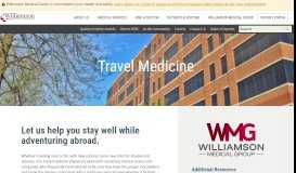 
							         Travel Medicine - Williamson Medical Center - Franklin, TN								  
							    