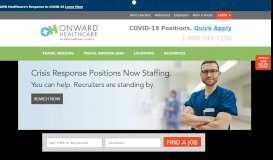 
							         Travel Nurse Staffing & Employment from Onward Healthcare								  
							    