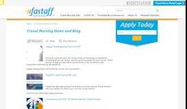 
							         Travel Nursing News and Blog | Fastaff Travel Nursing								  
							    