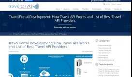 
							         Travel Portal Development: How Travel API Works and ... - travelOTAs.								  
							    