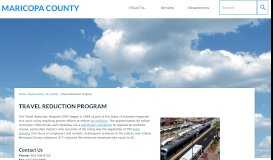 
							         Travel Reduction Program | Maricopa County, AZ								  
							    