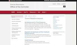 
							         Travel Reimbursement | Office of the Controller								  
							    