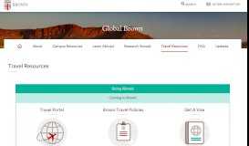 
							         Travel Resources | Global | Brown University								  
							    