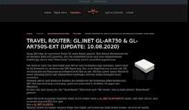 
							         Travel Router: GL.iNet GL-AR750 - Dennis-Sareika.de								  
							    