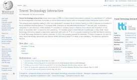 
							         Travel Technology Interactive - Wikipedia								  
							    