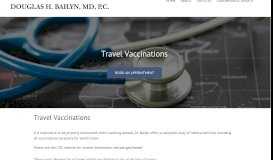 
							         Travel Vaccinations - Douglas Bailyn, MD								  
							    