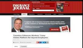
							         Travelers Enhances Workers' Comp Claims Platform for Injured ...								  
							    