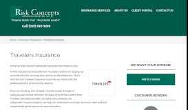 
							         Travelers Insurance - Risk Concepts Insurance Brokers								  
							    