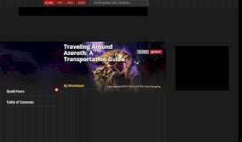 
							         Traveling Around Azeroth: A Transportation Guide - Guides ...								  
							    