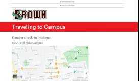 
							         Traveling to Campus | Brown University								  
							    
