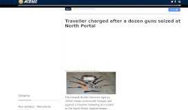 
							         Traveller charged after a dozen guns seized at North Portal | Mirage ...								  
							    