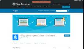
							         Travelpayouts: Flights & Hotels Travel Search – WordPress plugin ...								  
							    