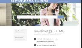 
							         TravelPilot 53 EU LMU – FIRST SERVICE FAQs & SUPPORT								  
							    