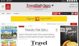 
							         Traveltek iSell | TravelDailyNews International								  
							    