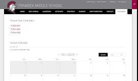 
							         Traweek Middle / Calendar - Covina-Valley Unified School District								  
							    