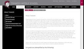 
							         Traweek Middle School - Covina-Valley Unified School District								  
							    