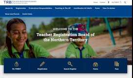 
							         TRB-NT Website - Northern Territory Government								  
							    