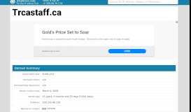 
							         trcastaff.ca Website statistics and traffic analysis | Trcastaff								  
							    