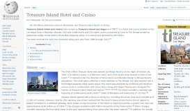 
							         Treasure Island Hotel and Casino - Wikipedia								  
							    