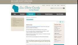 
							         Treasurer | Eau Claire County								  
							    