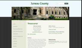 
							         Treasurer - Juneau County								  
							    