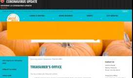 
							         Treasurer's Office | West Allis, WI - Official Website - City of West Allis								  
							    