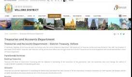 
							         Treasuries and Accounts Department | Vellore District, Government of ...								  
							    