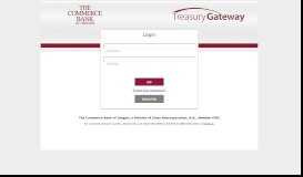 
							         Treasury Gateway® Login - The Commerce Bank of Oregon								  
							    
