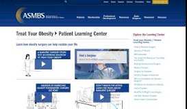 
							         Treat your Obesity | Patient Learning Center | ASMBS								  
							    
