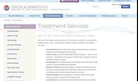 
							         Treatment Services - CHCWM - Cancer & Hematology Centers of West ...								  
							    